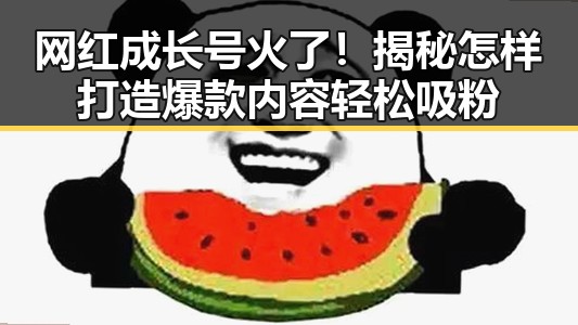 网红成长号火了！揭秘怎样打造爆款内容轻松吸粉
